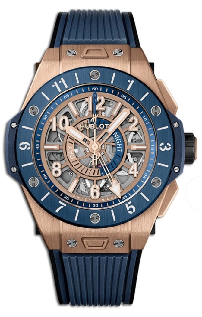 Hublot 471.OL.7128.RX Big Bang Unico 45 mm King Gold Blue Ceramic