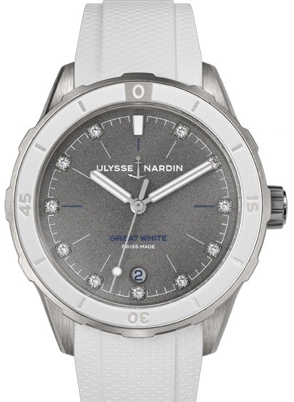 8163-182LE/11-GW Ulysse Nardin Great White 39 mm Lady Diver