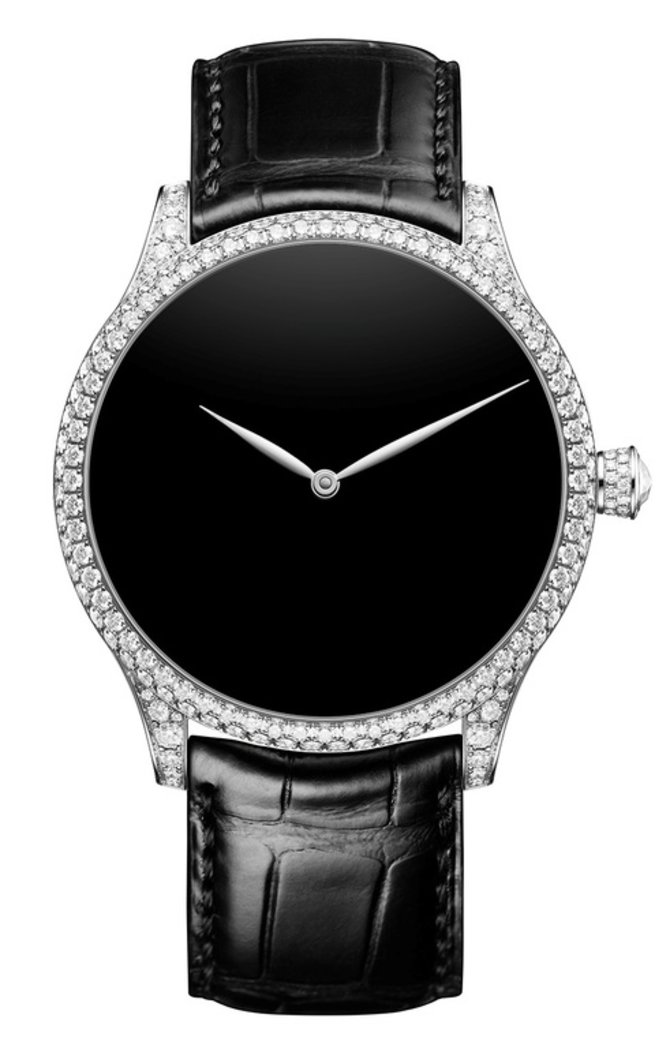 H. Moser Vantablack Diamonds Small Seconds White Gold