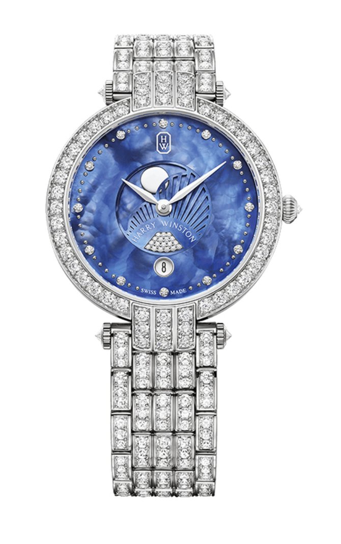 Harry Winston PRNQMP36WW006 Premier Moon Phase 36 mm