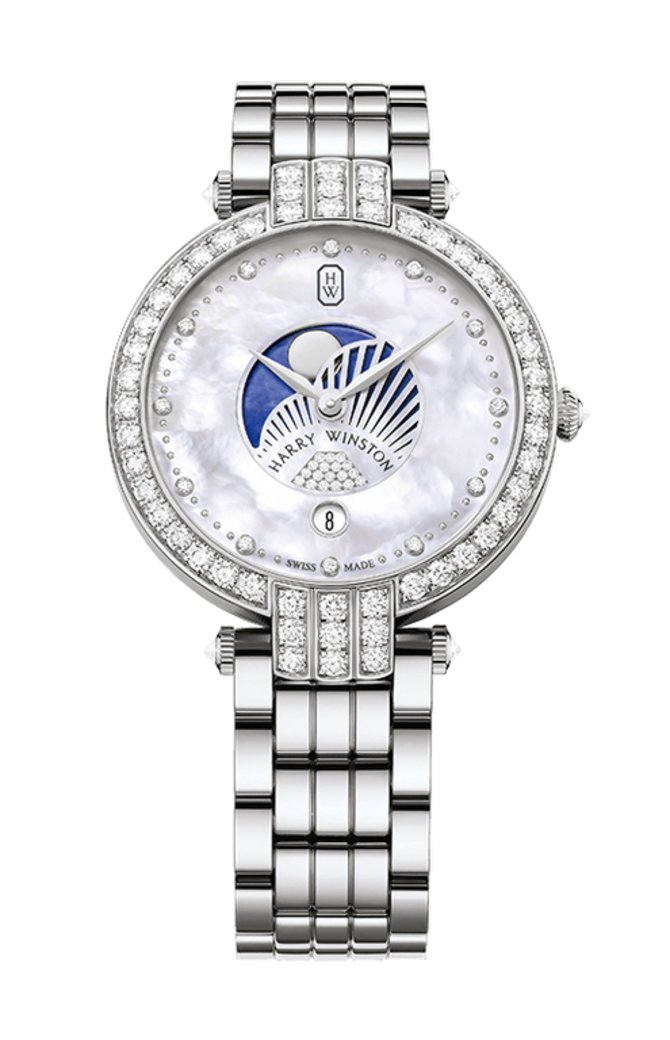 Harry Winston PRNQMP36WW003 Premier Moon Phase 36 mm