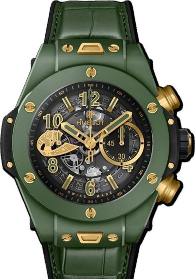 Hublot 411.GX.1189.LR.WBC19 Big Bang Unico Chronograph WBC Green Ceramic 45 mm