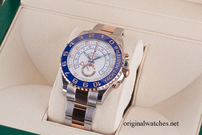 Rolex 116681 White Yacht Master II RG Steel - фото 12