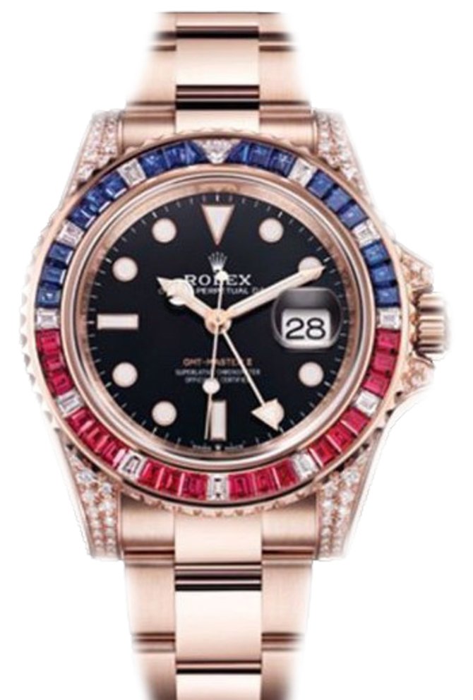 Rolex 126755SARU GMT-Master II 40 mm Everose Gold