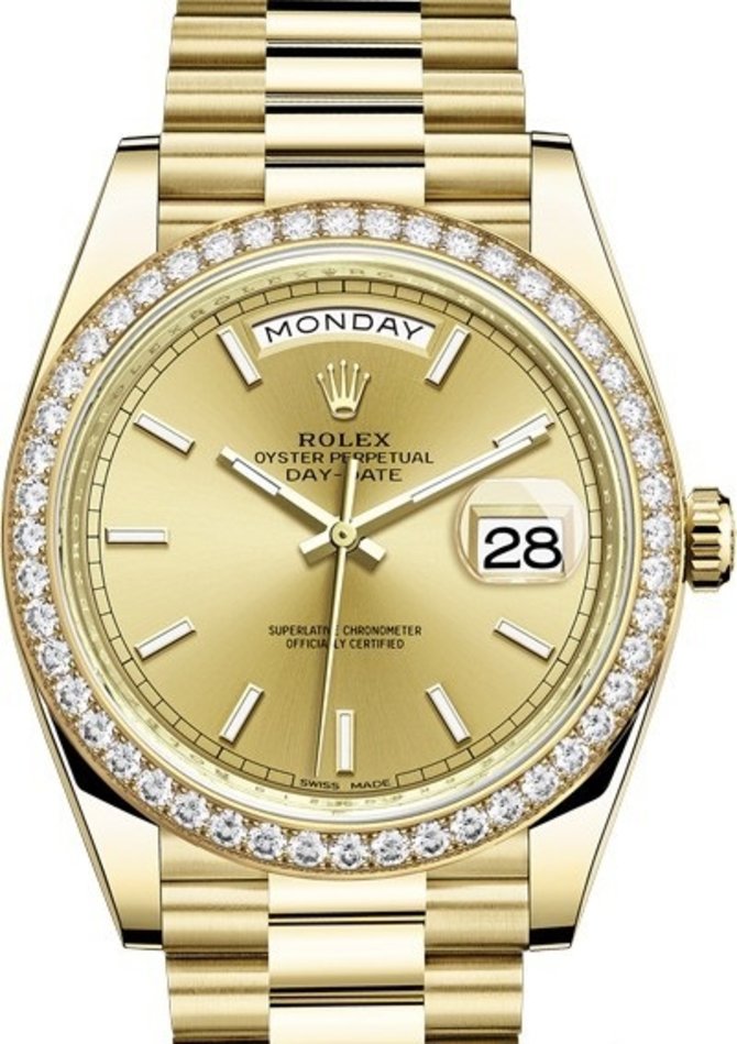 Rolex 228348RBR-0008 Day-Date 40 mm Yellow Gold