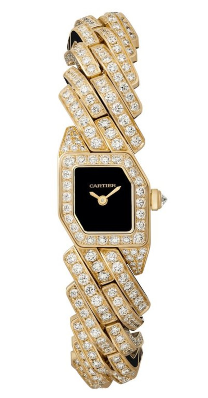 Cartier WJBJ0006 D'Art Maillon de Cartier Yellow gold with black lacquer and diamonds