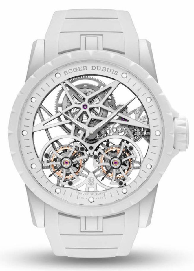 Roger Dubuis RDDBEX0900 Excalibur Skeleton Double Flying Tourbillon Twofold