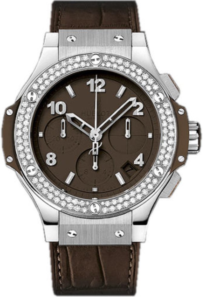 Hublot 341.SC.5490.LR.1104 Big Bang 41mm Steel Tutti Frutti Brown Diamonds