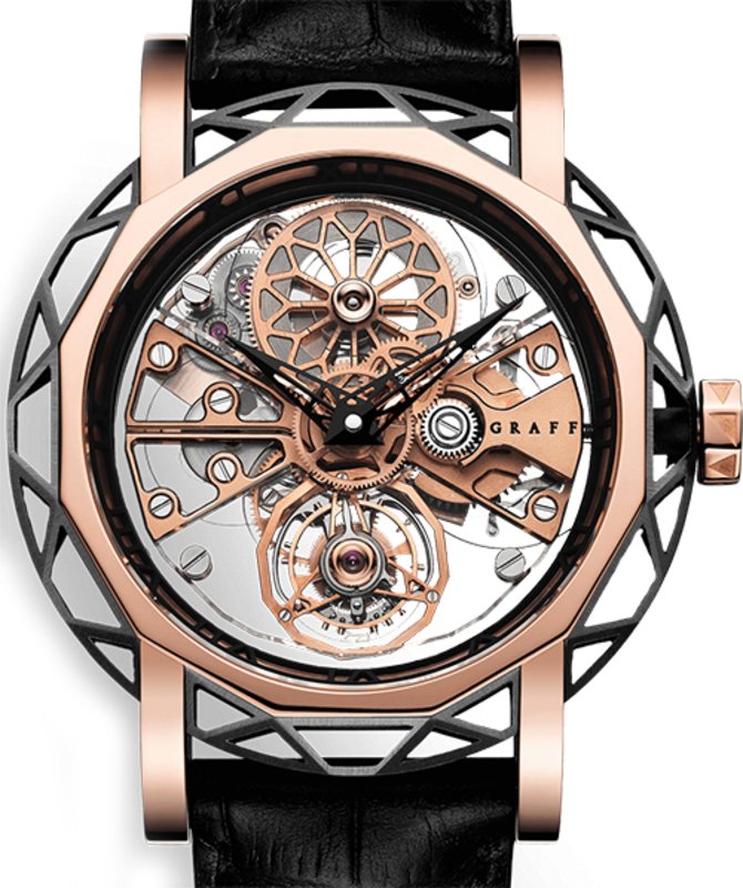 Graff MGSTA46DLCPG GraffStar Technical Structural Tourbillon Skeleton Automatic 46 mm