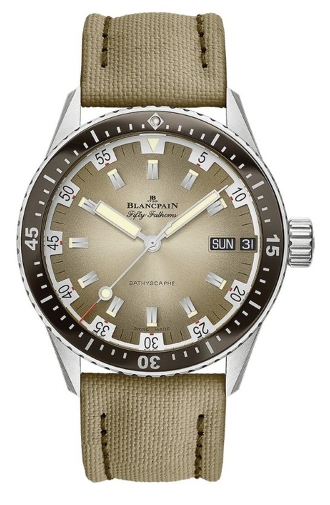Blancpain 5052-1146-E52A Fifty Fathoms Bathyscaphe Day Date Desert Edition