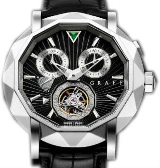 Graff White Gold With Black Dial MasterGraff Technical Chrono Tourbillon