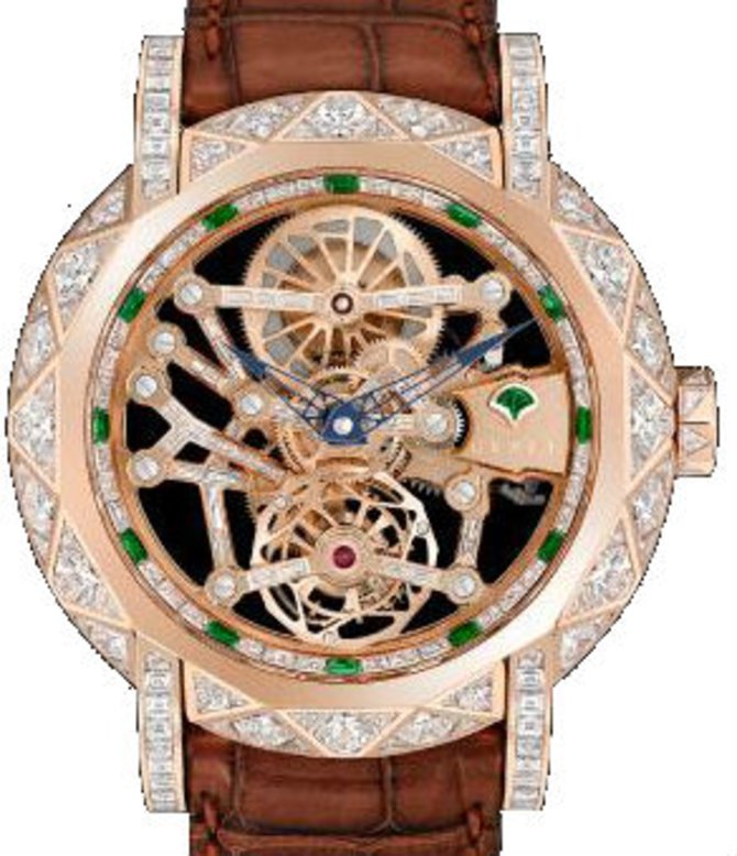Graff diamond and gold rose MasterGraff Technical Diamond Structural Tourbillon Skeleton