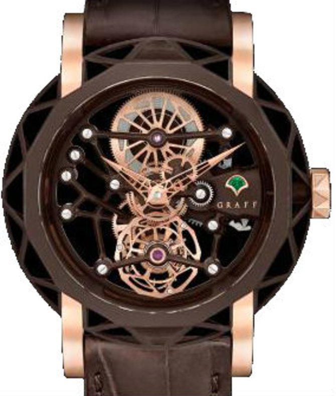 Graff TITANIUM CHOCOLATE DLC MasterGraff Technical Structural Tourbillon Skeleton
