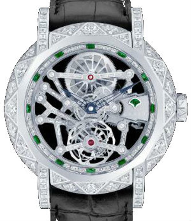 Graff diamond and white gold MasterGraff Technical Diamond Structural Tourbillon Skeleton