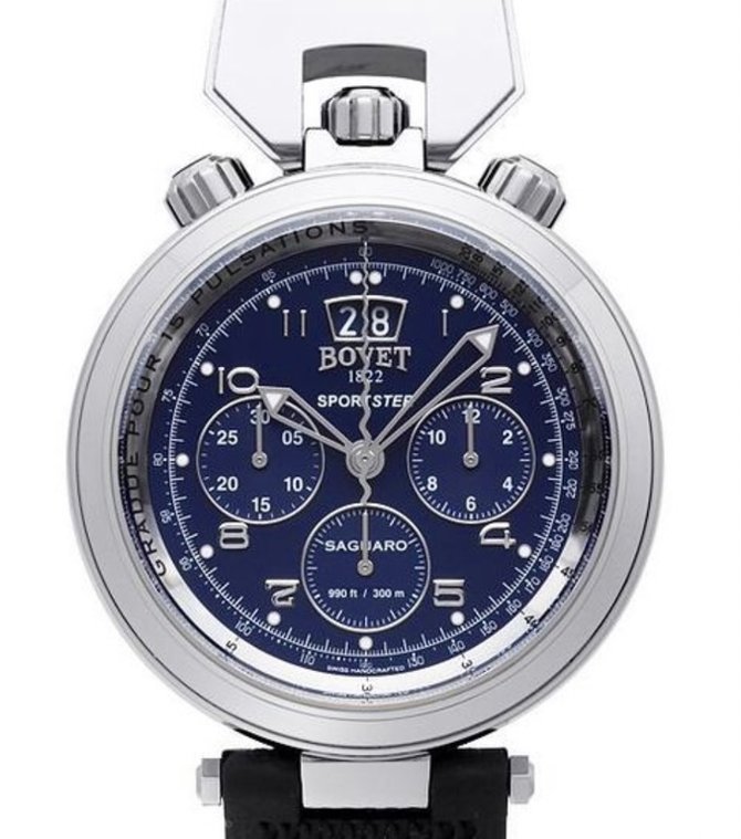 Bovet SP0417-MA kevlar strap Sportster Saguaro 46 Chronograph - фото 1