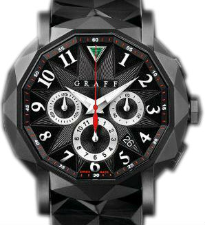 DLC With Black Dial Graff Chrono 45 mm ChronoGraff