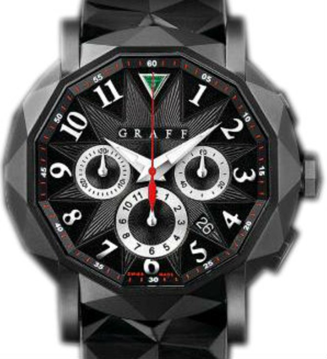 Graff DLC With Black Dial ChronoGraff Chrono 45 mm