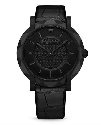 GraffStar Slim Eclipse 43mm Titanium Black DLC Graff 43 mm GraffStar