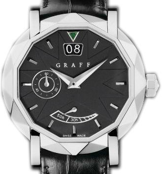White Gold With Black Dial Graff Grand Date 45 mm GraffStar