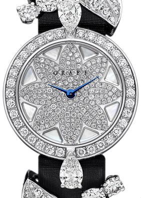 Diamond With White Mother of Pearl Dial Graff Leaf Jewellery Watches