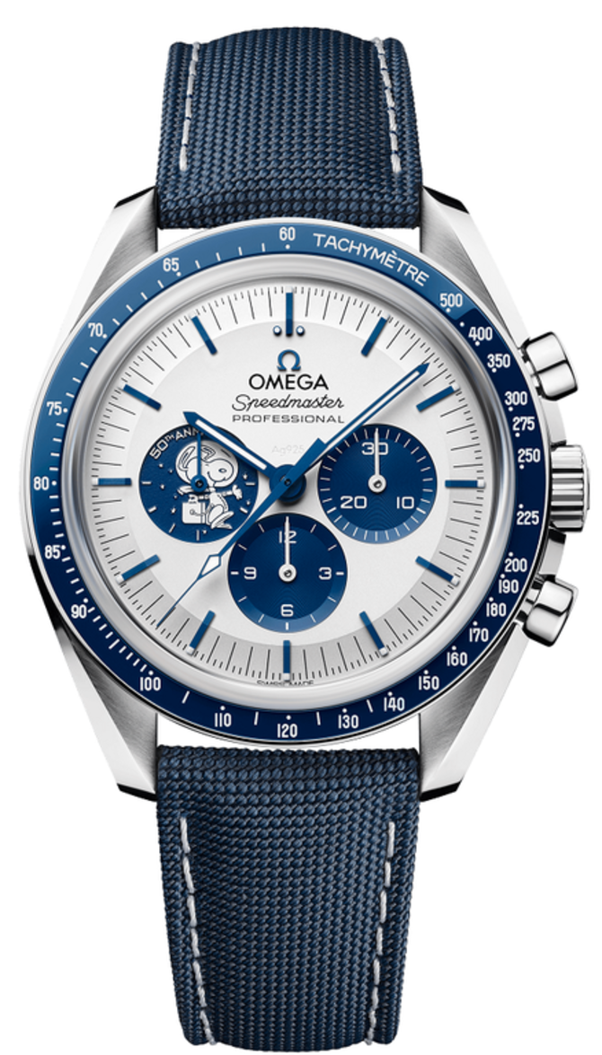 Omega 310.32.42.50.02.001 Speedmaster Silver Snoopy Award 50th Anniversary