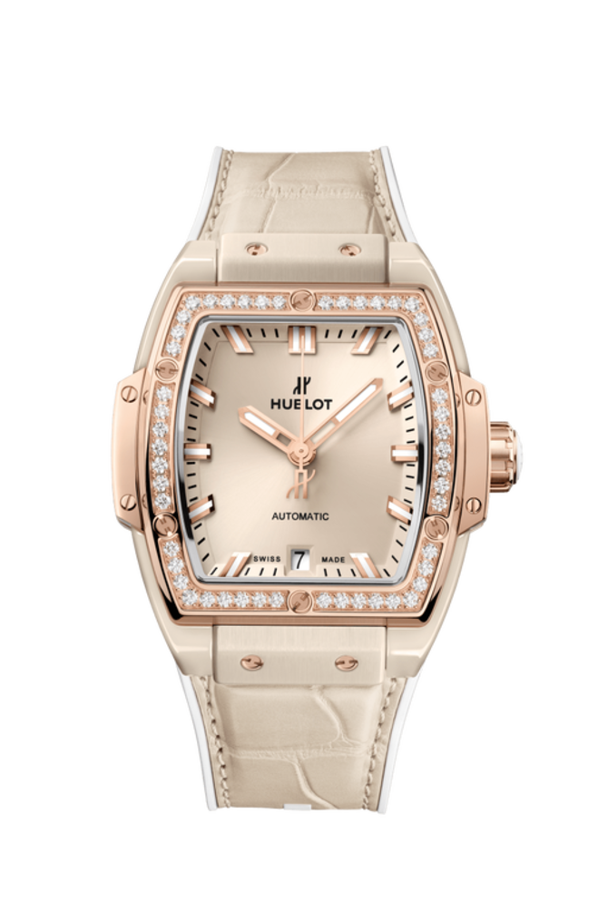 Hublot 665.CZ.898B.LR.1204 Spirit of Big Bang Beige Ceramic King Gold Diamonds