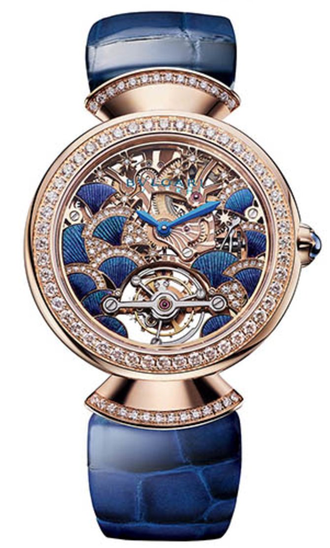 Bvlgari 103351 Mediterranean Eden Diva Diva's Dream Peacock Tourbillon Lumiere