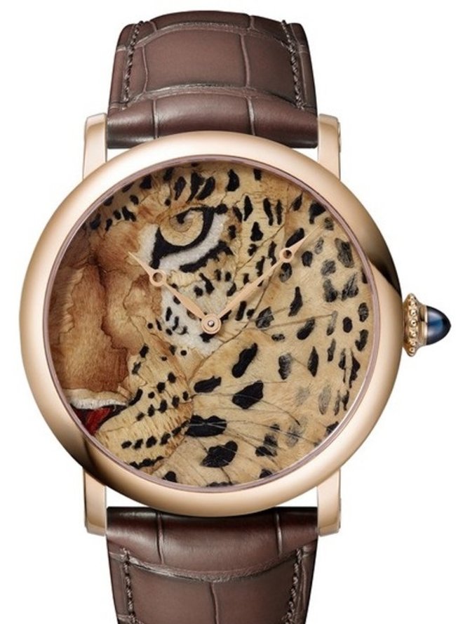 Cartier HPI01301 Rotonde De Cartier Wood Marquetry