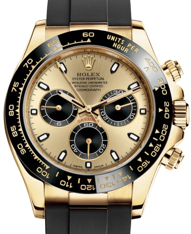Rolex 116518LN Champagne-colour and black Daytona Cerachrom - фото 1