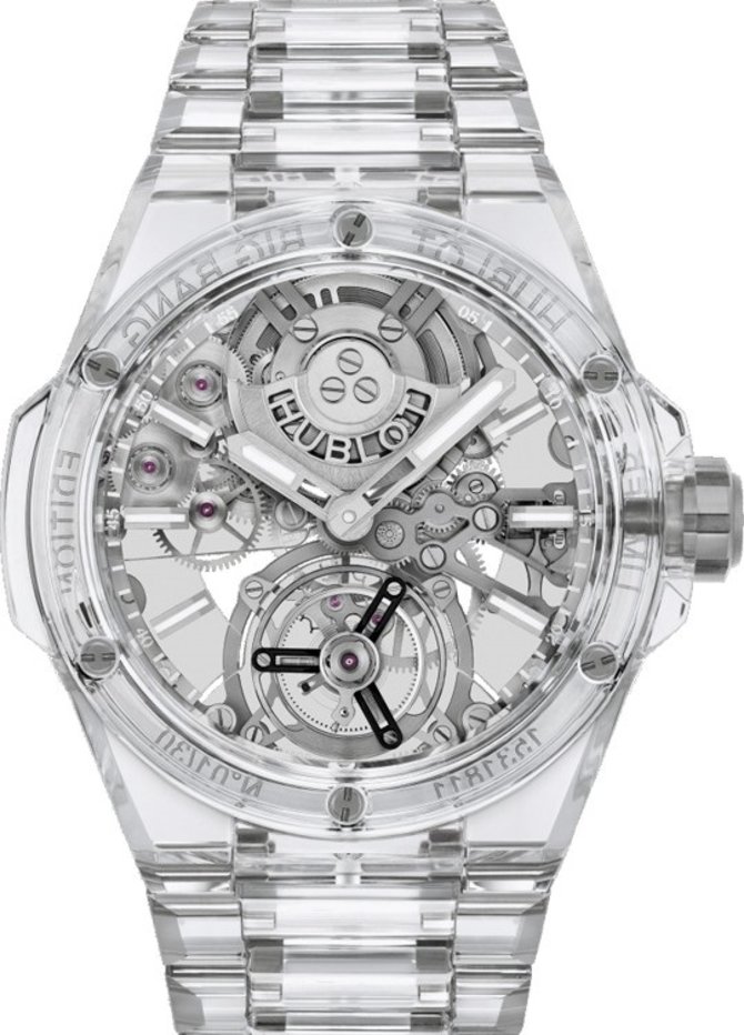 Hublot 455.JX.0120.JX Big Bang Unico Integral Tourbillon Full Sapphire 43 mm