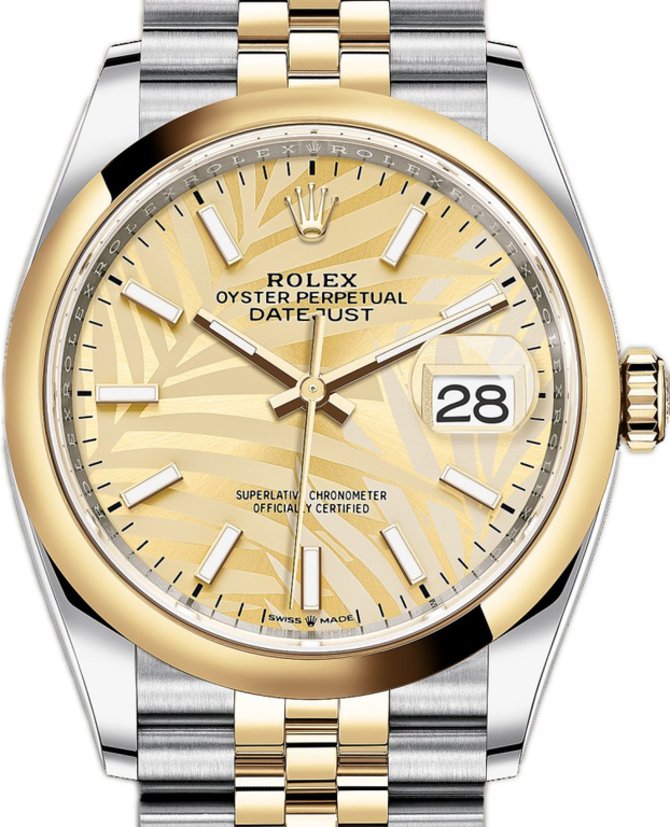Rolex M126203-0037 Datejust Yellow Rolesor Jubilee bracelet