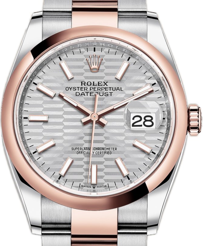 Rolex M126201-0034 Datejust 36 Everose Rolesor Oyster bracelet