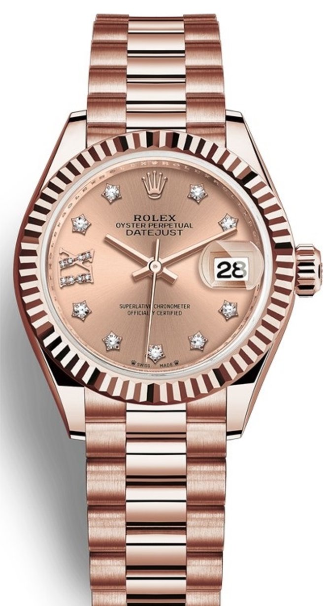 Rolex 279175-0029 Datejust Ladies Everose Gold