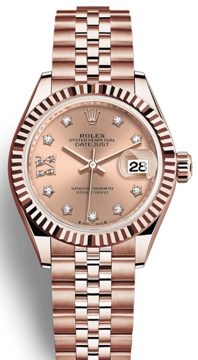 Rolex 279175-0030 Datejust Ladies Everose Gold