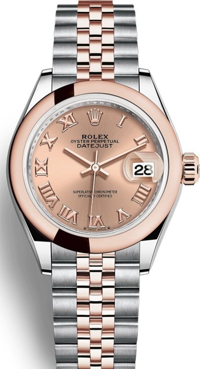 Rolex 279161-0025 Datejust Ladies Steel and Everose Gold