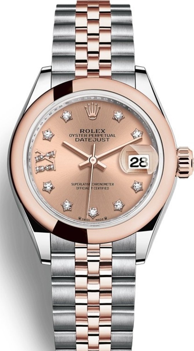 Rolex 279161-0027 Datejust Ladies Steel and Everose Gold
