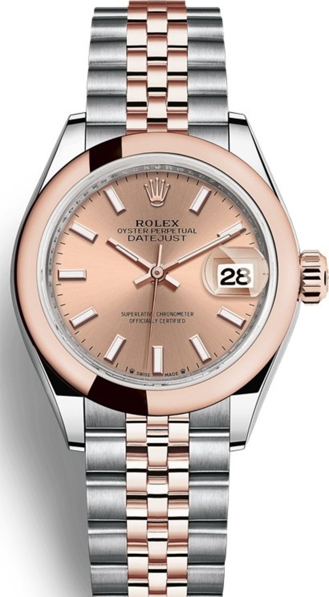 Rolex 279161-0023 Datejust Ladies Steel and Everose Gold