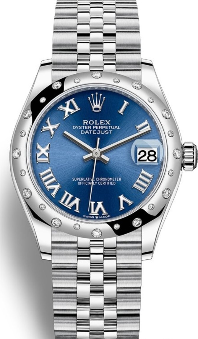 Rolex 278344rbr-0036 Datejust Ladies 31 mm Steel and White Gold