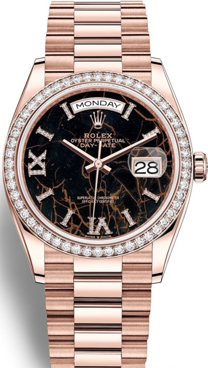 Rolex 128345rbr-0044 Day-Date 36 mm Everose Gold