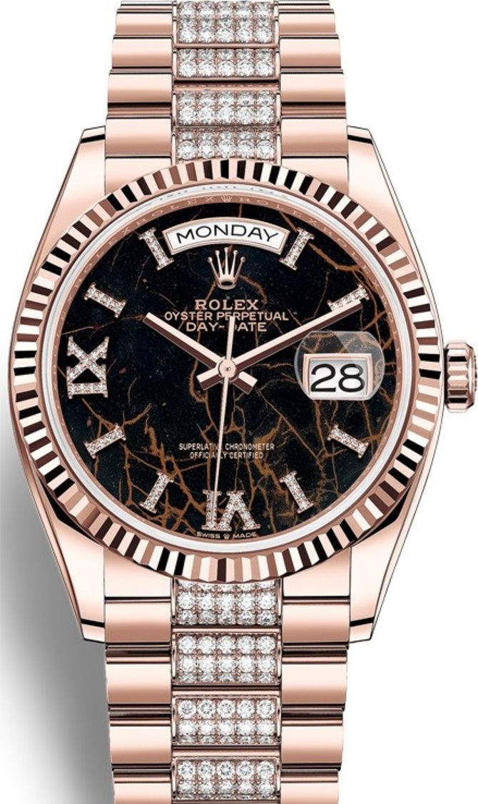 Rolex 128235-0042 Day-Date 36 mm Everose Gold