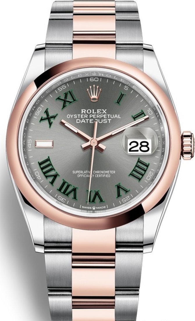 Rolex 126201-0030 Datejust Ladies 36 mm Steel and Everose Gold