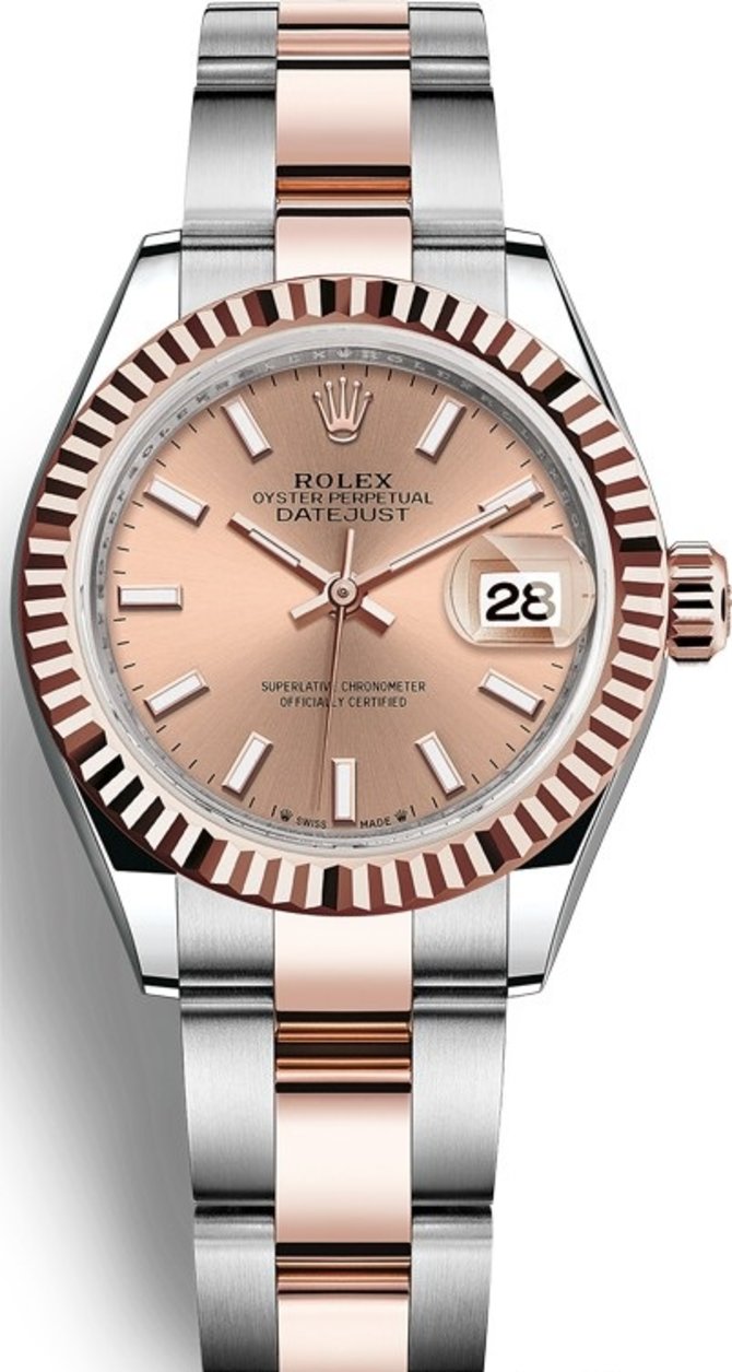 Rolex 279171-0024 Datejust Ladies 28 mm Steel and Everose Gold