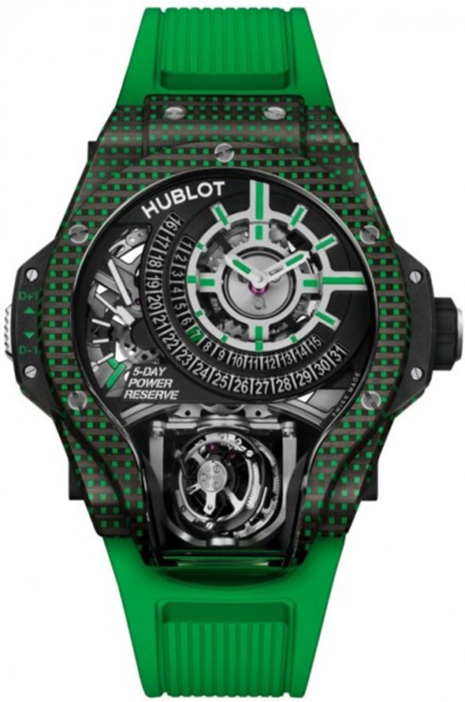 Hublot 909.QDG.1120.RX Masterpieces MP-09 Tourbillon Bi-Axis 5 Day Power Reserve 3D Carbon
