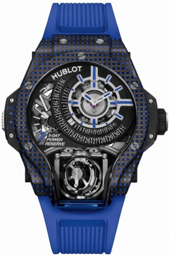 Hublot 909.QDB.1120.RX Masterpieces MP-09 Tourbillon Bi-Axis 5 Day Power Reserve 3D Carbon
