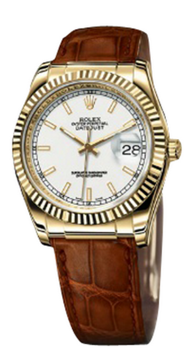 Rolex 116138 white Datejust Yellow Gold - фото 1