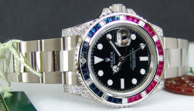 Rolex 116759SARU GMT-Master II 40mm White Gold Jewellery - фото 7