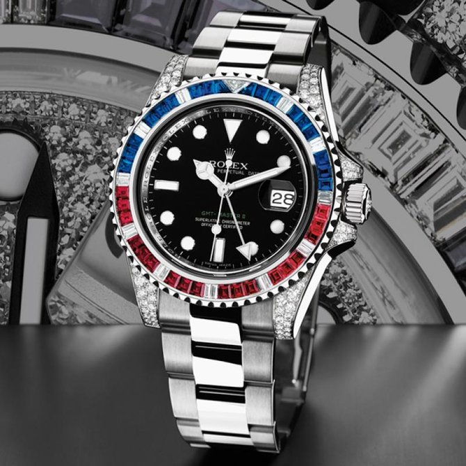 Rolex 116759SARU GMT-Master II 40mm White Gold Jewellery - фото 6