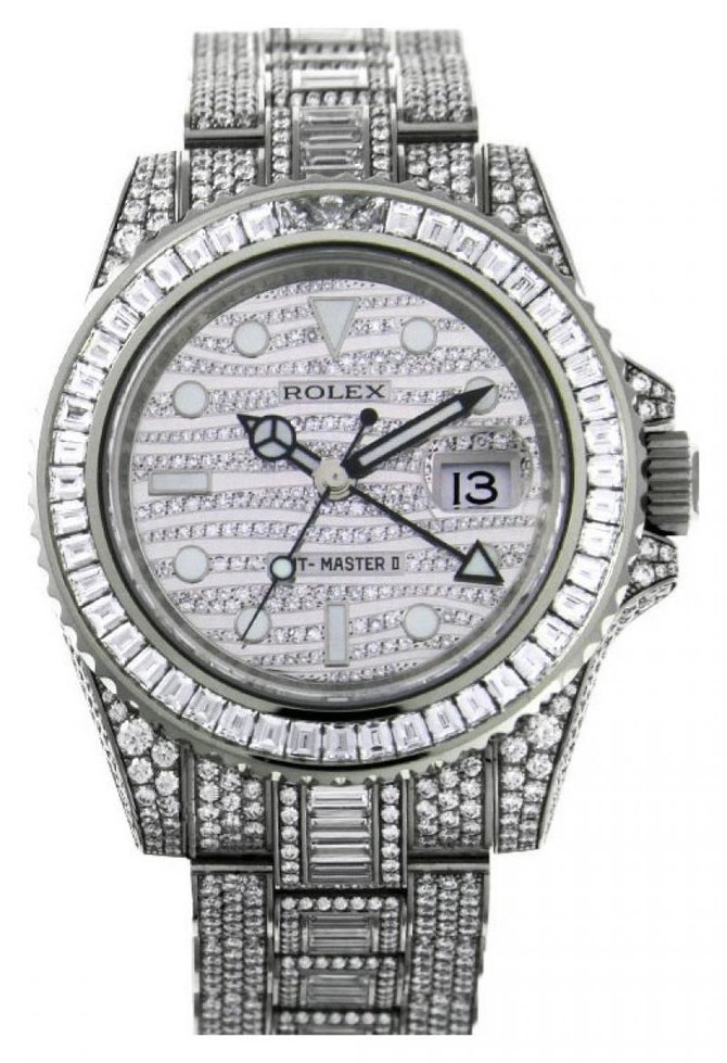 Rolex 116769TBR GMT-Master II 40mm White Gold Jewellery - фото 1