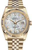 Rolex Datejust 116238 white mop diamonds Yellow Gold