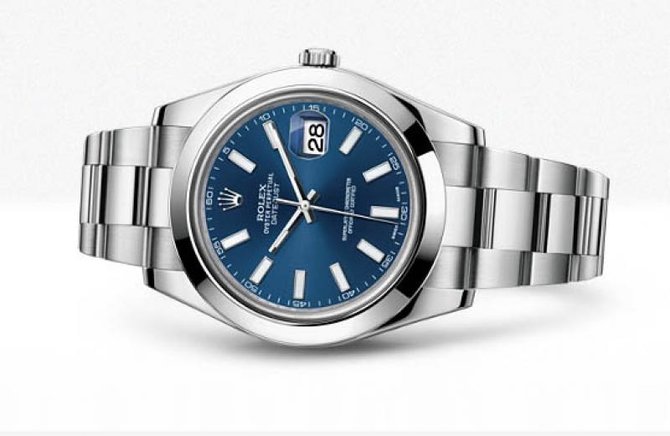 Rolex 116300 blue index dial Datejust Steel  - фото 2
